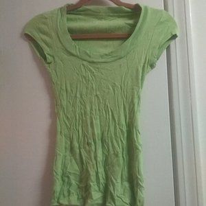 Express lime green tee, adult xs